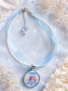 collier , necklace pour fille , princess colar , orgenza